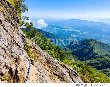 夏の妙高山登山（鎖場） 128217137