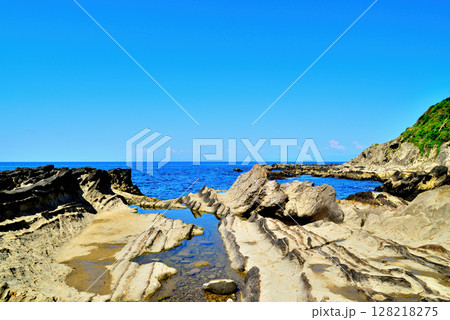 三浦半島 荒崎リアス式海岸 三浦半島 荒崎リアス式海岸 128218275