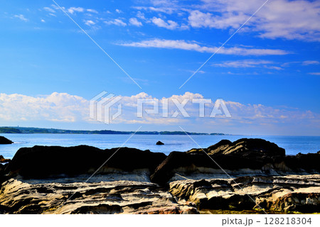 三浦半島 荒崎リアス式海岸 三浦半島 荒崎リアス式海岸 128218304