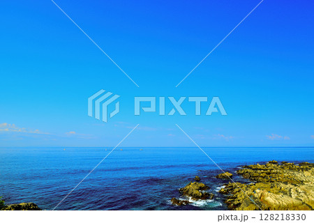 三浦半島 荒崎リアス式海岸 三浦半島 荒崎リアス式海岸 128218330