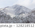 雪に覆われた冬の世界文化遺産　白川村（白川郷）　岐阜県 ：1月 128218512