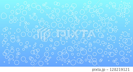 水色のソーダ水に浮かぶ気泡の抽象背景イラスト 水色のソーダ水に浮かぶ気泡の抽象背景イラスト 128219121