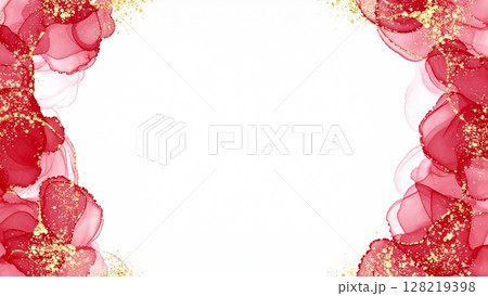 高級感のある薄くて淡いアルコールインクアート レッド 余白 16:9サイズ AI生成素材 高級感のある薄くて淡いアルコールインクアート レッド 余白 16:9サイズ AI生成素材 128219398