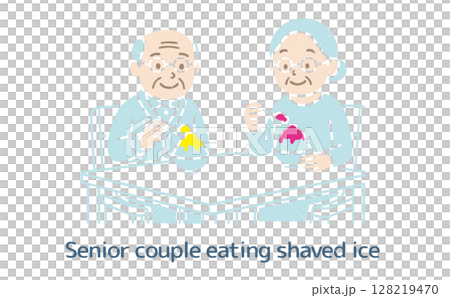 老年夫婦吃刨冰（沒有主線） 128219470