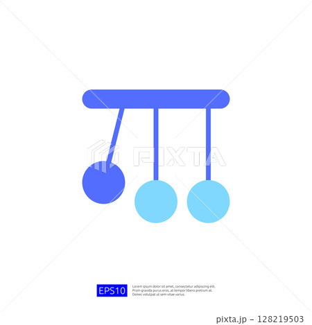Dynamic Pendulum Icon Illustrating Principles of Physics and Motion in Educational Contexts Related to Science and Inquiry Dynamic Pendulum Icon Illustrating Principles of Physics and Motion in Educational Contexts Related to Science and Inquiry 128219503