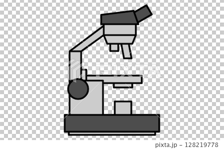 Microscope simple line icon 128219778