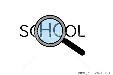 学校探しのシンプルな線画アイコン 128219793