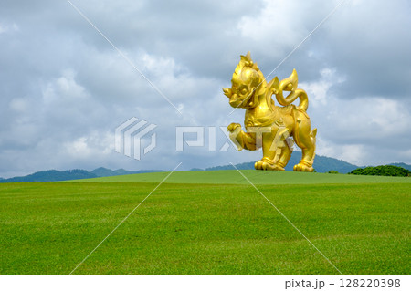 Golden Singha Statue 128220398