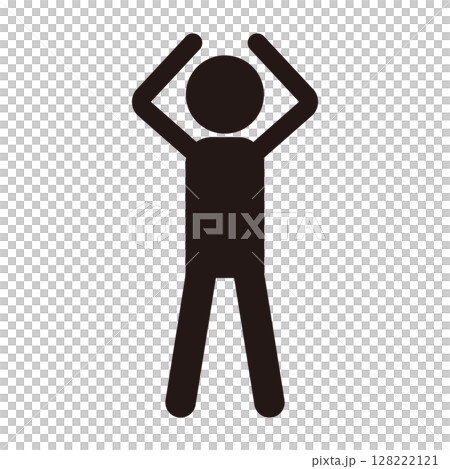 Pictogram of a person holding his head Pictogram of a person holding his head 128222121