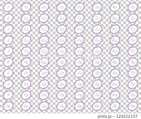 Number icon (cloud outline mauve) Number icon (cloud outline mauve) 128222157