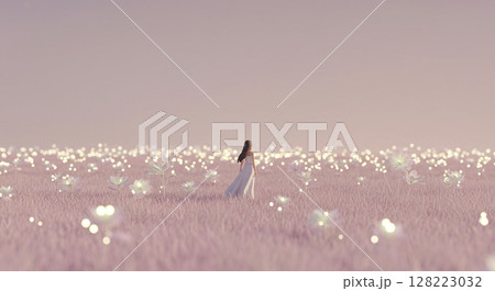 流れる光の抽象的な夢のようなファンタジーの風景 流れる光の抽象的な夢のようなファンタジーの風景 128223032