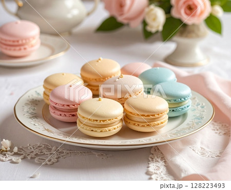 マカロン4　ai生成画像 128223493