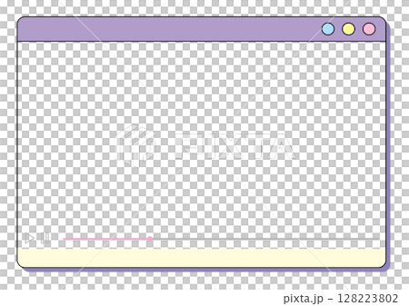 Cute video playback window 128223802