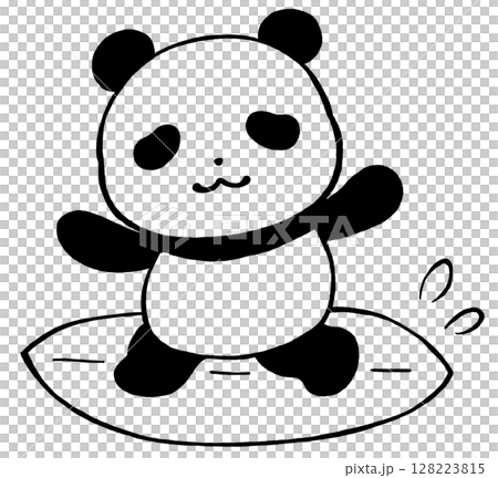 Surfing Panda 128223815