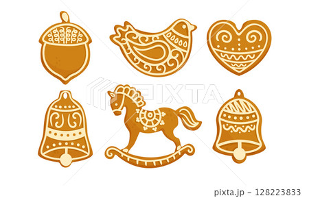 Decorative and Colorful Festive Ornaments for Holiday Celebrations and Special Gatherings 128223833