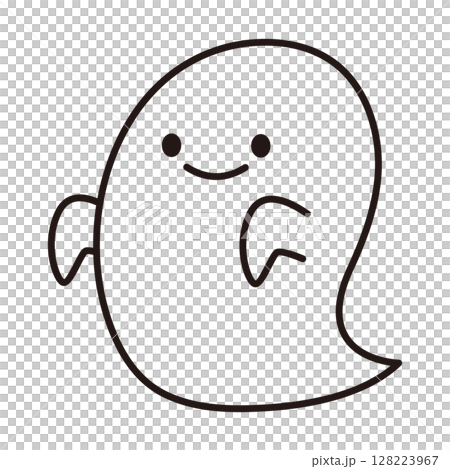 微笑的鬼插圖 128223967
