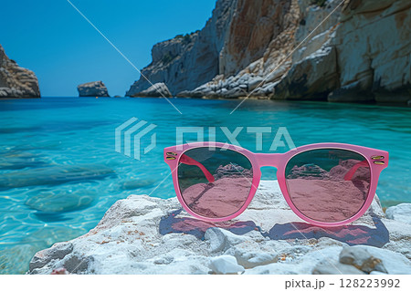 Pink Sunglasses By Blue Waters 128223992