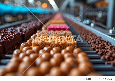 Mixed Chocolate and Candy Bars 128223993