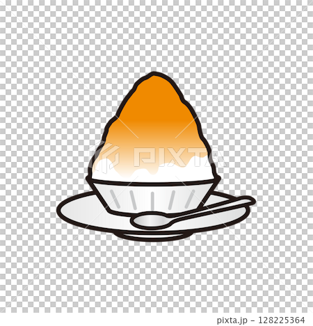 橙味刨冰插畫 128225364