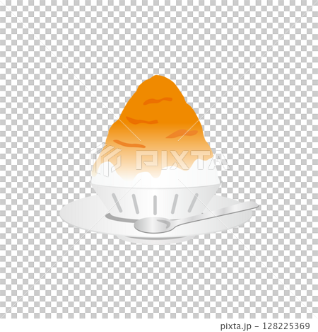 橙味刨冰插畫 橙味刨冰插畫 128225369