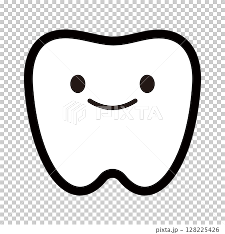 Smiling teeth illustration 128225426
