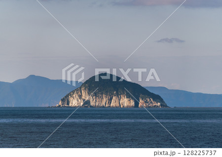 【東京九州フェリーはまゆう新門司行　高知県柏島沖を航行　蒲葵島】 128225737