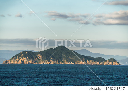 【東京九州フェリーはまゆう新門司行　高知県沖を航行　鵜来島】 128225747