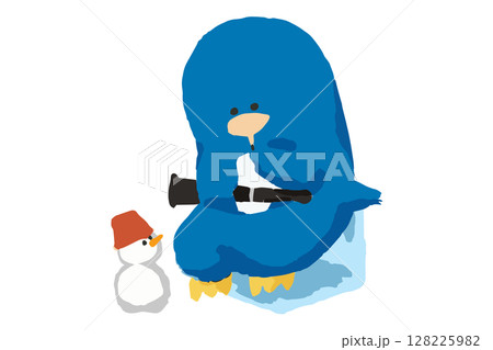 オーボエ吹きのペンギン　吹奏楽 128225982