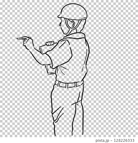 Site supervisor_line drawing 128226333