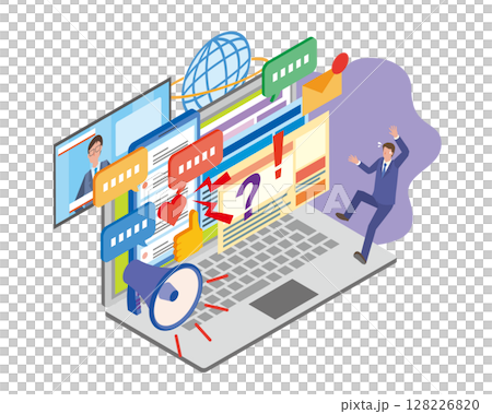 Illustration of information overload Illustration of information overload 128226820