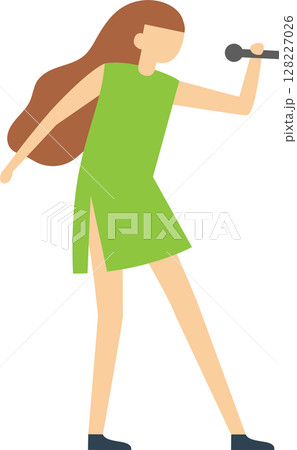 Energetic female singer holding microphone, performing on stage, pop music concert, entertainment industry, talented vocalist captivating audience with powerful voice Energetic female singer holding microphone, performing on stage, pop music concert, entertainment industry, talented vocalist captivating audience with powerful voice 128227026