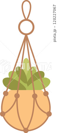 Hanging plants in macrame create a vibrant connection to nature indoors, enhancing the cozy and stylish ambiance perfect for home decor and appealing to plant enthusiasts 128227067