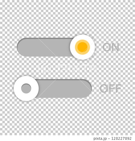 Simple toggle button vector illustration_09 - Stock Illustration ...