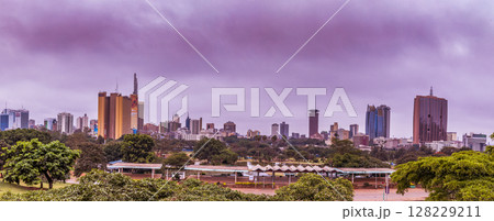 Nairobi City County Modern Highrise skyscraper cityscape skyline Kenya Capital East Africa Nairobi City County Modern Highrise skyscraper cityscape skyline Kenya Capital East Africa 128229211