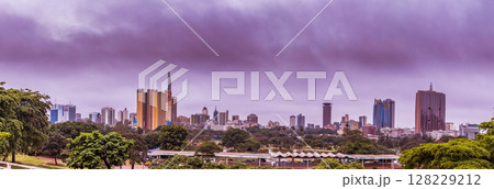 Nairobi City County Modern Highrise skyscraper cityscape skyline Kenya Capital East Africa Nairobi City County Modern Highrise skyscraper cityscape skyline Kenya Capital East Africa 128229212