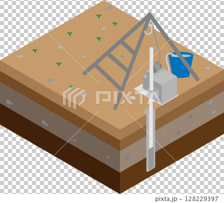 Isometric drilling survey image Isometric drilling survey image 128229397