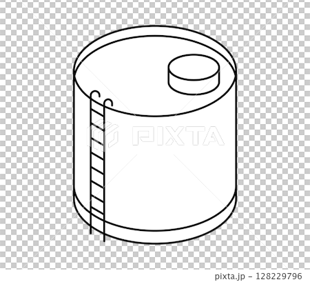 Simple tank isometric illustration vector 128229796