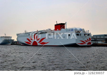 大阪南港 コスモフェリーターミナルのサンフラワア 二隻 大阪南港 コスモフェリーターミナルのサンフラワア 二隻 128230037