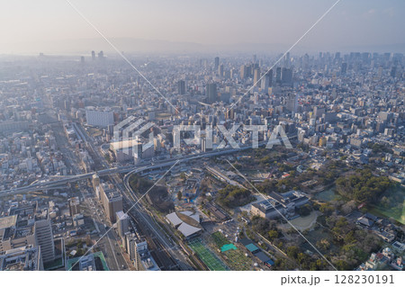 《大阪府》大阪都市風景・都心の夕景 128230191