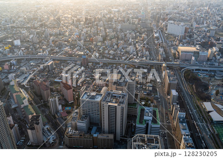 《大阪府》大阪都市風景・都心の夕景 《大阪府》大阪都市風景・都心の夕景 128230205