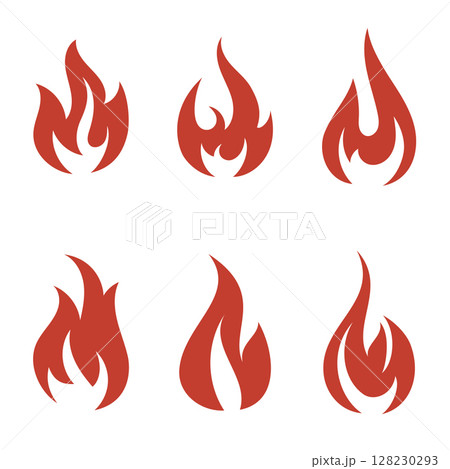 burning fire icons 128230293