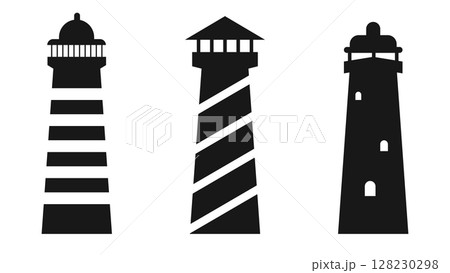 Lighthouse icons set Lighthouse icons set 128230298