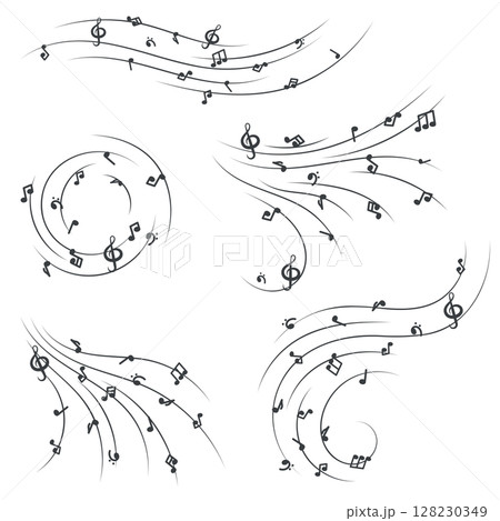 musical notes vector 128230349