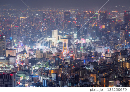 《大阪府》大阪都市夜景・都心の摩天楼 《大阪府》大阪都市夜景・都心の摩天楼 128230679