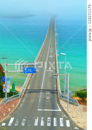 霧の角島大橋 2143- 128231174