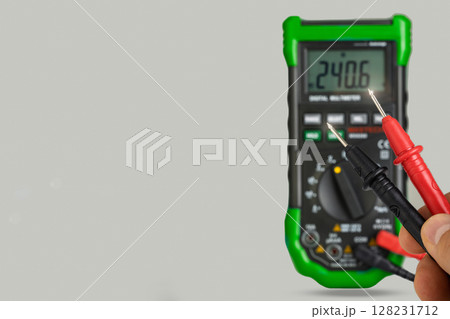 Digital Multimeter with Red and Black Probes 128231712