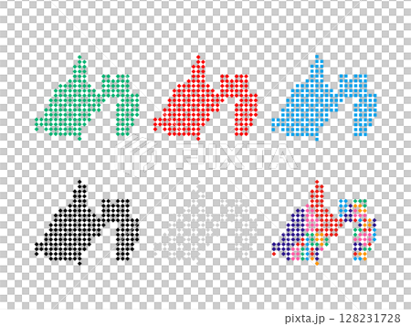 デザイン地図＿静岡県＿角ドット-04 128231728