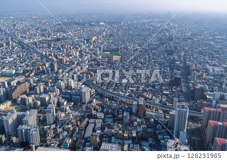 《大阪府》大阪都市風景・都心の夕景 《大阪府》大阪都市風景・都心の夕景 128231985