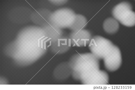 Abstract shadow overlay from foliage on a transparent background. 128233159