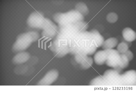 Abstract shadow overlay from foliage on a transparent background. 128233198